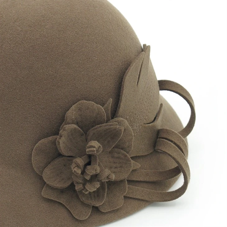 Brown Floral Hats Brown Floral Hats